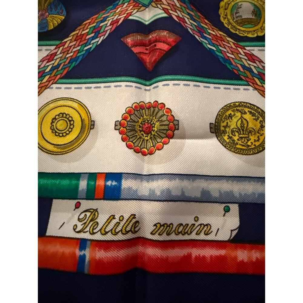 Hermes Vintage Petite Main Silk Scarf